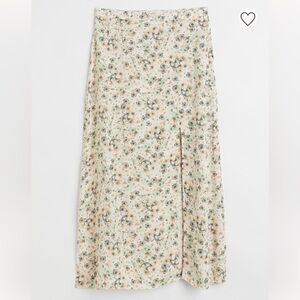 NWT h&m viscose floral skirt